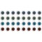 Plastic Doll Eyes for Crafts and Embellishments (4 Colors, 20mm, 16 Pairs)